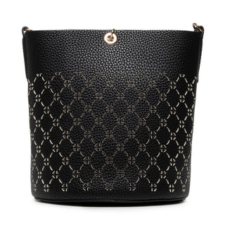 Guess, Amara, pelle sintetica, zaino in tessuto, nero, XG849301, da donna, 18/21 x 20 x 14 / 14/18 x 17,5 x 6,5 cm