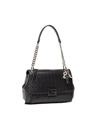 Guess, Blane, pelle sintetica, borsa in tessuto, borsa a tracolla, nero, (GG) HWGG81 26210, da donna, 24 x 16,5 x 8 cm