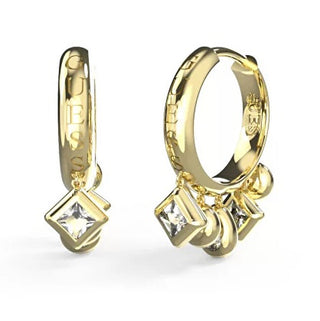 Guess Tiny Dancer JUBE04648JWYGT/U Shiny Gold Plated Cubic Zirconia Orecchini
