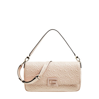 Guess, Brightside, poliuretano, borsa in tessuto, borsa a tracolla, Rosewood, da donna