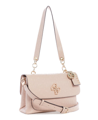 Guess, Cathleen, borsa in tessuto, borsa a tracolla, color cipria, da donna