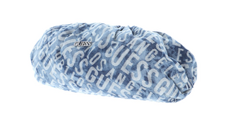 Guess, Central City, poliestere, borsa in tessuto, pochette in denim, blu, da donna, 37 x 20 x11 cm