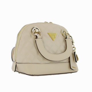 Guess, Cessily, Borsa in tessuto, Borsa a cupola piccola, Nero, HWEV76 79110