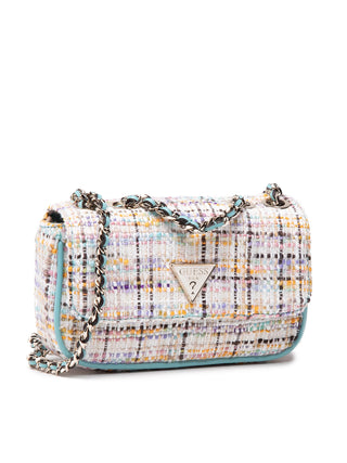 Guess, Cessily, Borsa a tracolla in tessuto, Multicolore, hwtm76, Da donna