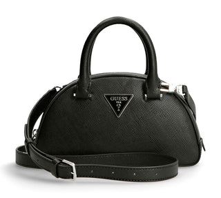 Guess, Cordelia, poliuretano, borsa in tessuto, nero, da donna, mini