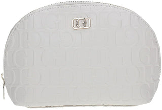 Guess Borsa Cosmetica Da Donna ovale bianco