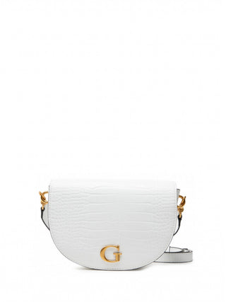 Guess, Danna, poliuretano, borsa in tessuto, bianca, HWCA8420190WHI, da donna, 24 x 17 x 5 cm