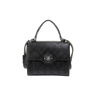 Guess, Dayane, borsa in tessuto, pattina sul manico, nero, da donna
