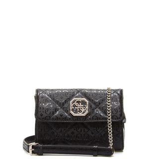 Guess, Dilla mini convertibile Xbody, borsa in tessuto, cintura, nero, da donna, 18 x 13 x 6 cm