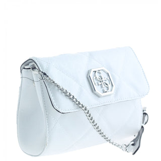 Guess, Dilla mini convertibile Xbody, borsa in tessuto, cintura, bianco, da donna