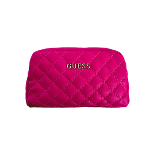 Guess, Earlene, poliestere, borsa in tessuto, doppia zip, rosa, da donna, 10 x 18 x 7,5 cm