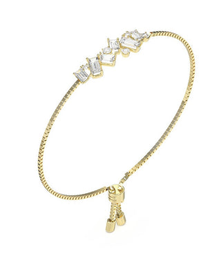 Guess Gold-plated Bracciale con crystals e zircons Chandelier JUBB05363JWYG - Lunghezza: 18.5 cm