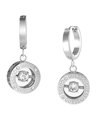 Guess Elegant Steel Orecchini Circles Solitaire JUBE01463JWRHT / U