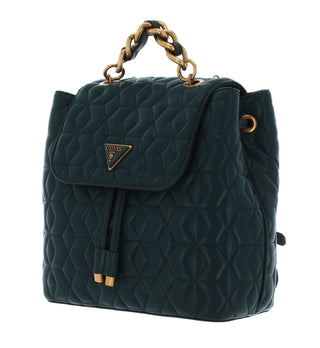 Guess, Elenia, poliuretano, zaino in tessuto, verde foresta, da donna