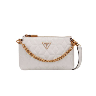 Guess, Elenia, Mini, Borsa a tracolla in tessuto, Pietra, QB867772, Da donna