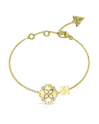 Guess Braccialetto Placcato Oro Moda Wild Flower Jubb05503Jwygs