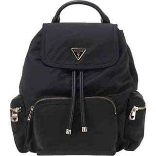 Guess, Gemma, zaino in tessuto, nero, HWEYG839532BLA, da donna, 22 x 32 x 12 cm