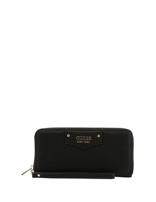 Guess, SLG Große Geldbörse aus Stoff mit Rundum-Reißverschluss SWEVG839046BLA Schwarz Damen
