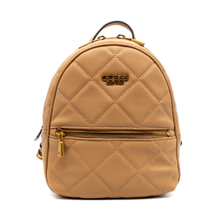 Guess, Abey, pelle sintetica, zaino in tessuto, beige, HWQB8558320, da donna