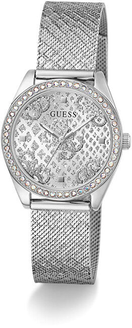 Guess Ladies Silver Tone Analog Watch Gw0748L1