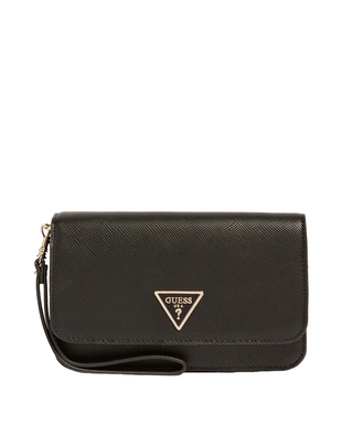 Guess, Laurel, Torba materiałowa, Organizer na telefon, Czarny, SWZG85, Kobiety, 12 x 19,5 x 5,5 cm