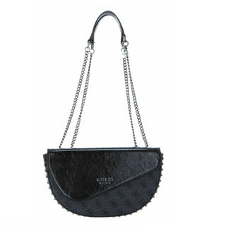 Guess, Guess, Xbody Convertible Flap, Torba na ramię z materiału, Czarna, 85 x 50 cm, Damska