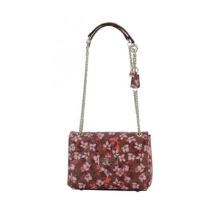 Guess, Lola, Sac bandoulière en cuir synthétique et tissu, motif floral, SF787421, Femme