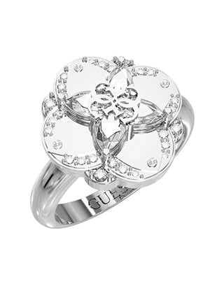 Guess Luxury steel Anello with Wild Flower JUBR05506JWRH - Circuit: 52 mm