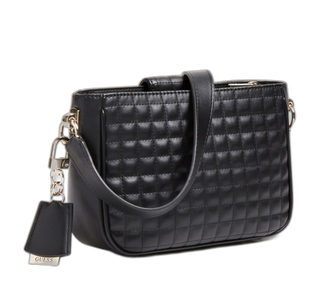 Guess, Matrix, sac en cuir écologique, vegan, tissu, noir, femme