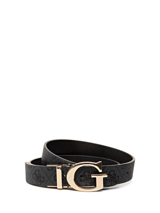 Guess, Mika, modèle double face, ceinture en tissu, gris, pour femme, taille M