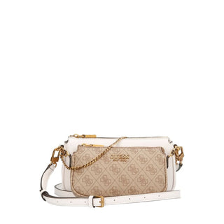 Guess, Mika, sac bandoulière en tissu, marron, femme