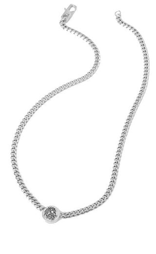 Guess Lion King Modern Steel Collana JUMN03009JWSTT/U