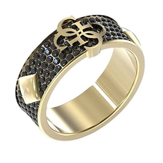 Guess Modern gold-plated Anello 4G Forever JUMR03232JWYGBK - Circuit: 62 mm