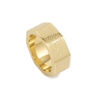 Guess Gold-plated Anello da uomo Bond Street JUMR03030JWYG - Circuit: 64 mm