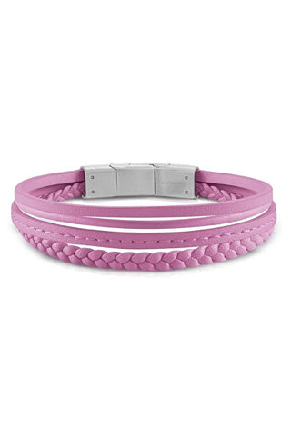 Guess Malibu pink leather Bracciale JUMB01345JWSTFCT-U