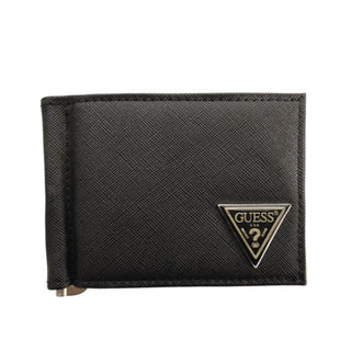 Guess, New Boston, portafoglio in tessuto, SM2513LEA22, nero, da uomo