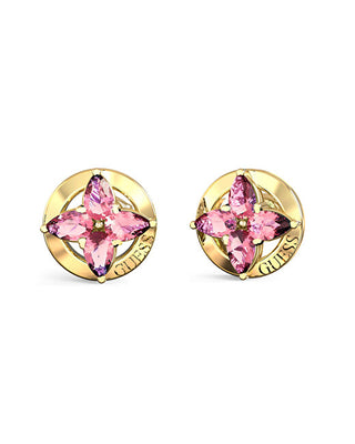Guess Delicate gold-plated Orecchini with zircons Secret Garden JUBE06040JWYGPKT/U