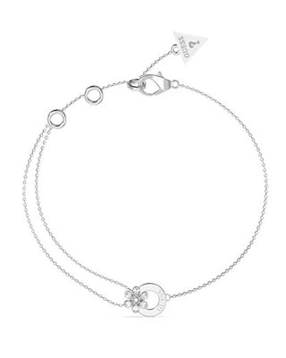 Guess Delicate steel Bracciale with Lily flower JUBB05111JWRH - Length: 21 cm