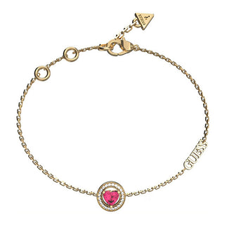 Guess Delicate gold-plated Bracciale with zircons M`ama Non M`ama JUBB04668JWYGFC - Length: 21 cm