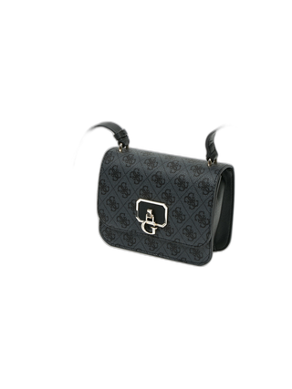 Guess, Carbone, Borsa a tracolla in tessuto, Nero, 79780, 18,5 x 14,5 x 7 cm, Da donna