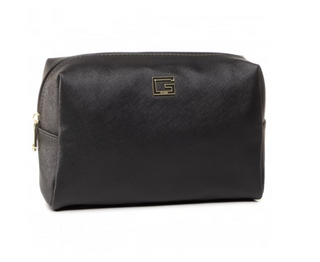 Guess, Sac en tissu Nohea, grande fermeture éclair sur le dessus, noir, femme, 23 x 15 x 10 cm