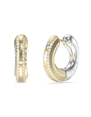 Guess Orecchini Bicolore In Acciaio Con Zirconi Majorelle Jube05375Jwygrht/U