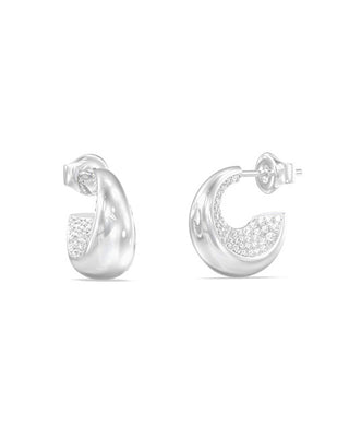 Guess Steel Orecchini with Moon Drops crystals JUBE06249JWRHT/U