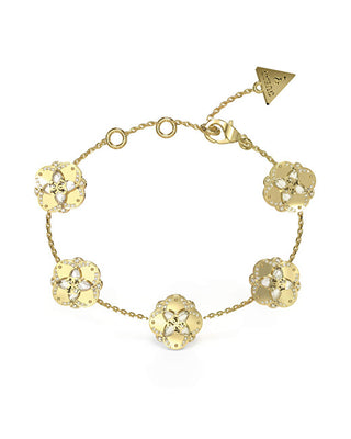 Guess Charming gold-plated Wild Flower Bracciale JUBB05501JWYGS