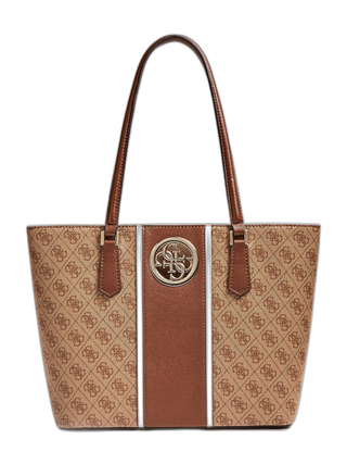Guess, Open Road, sac en tissu, sac seau, marron, femme