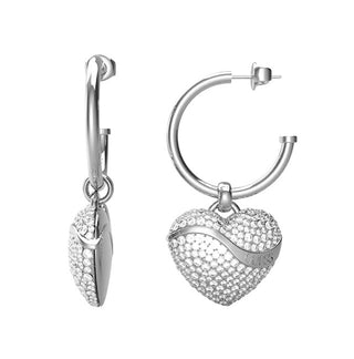 Guess Dazzling 2-in-1 steel Orecchini Heart JUBE04495JWRHT/U