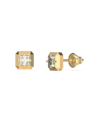 Guess Dazzling gold-plated Orecchini Ace Of Diamonds JUBE06180JWYGT/U