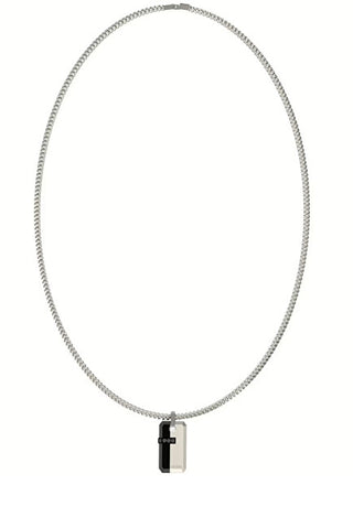 Guess Collana Da Uomo In Acciaio Eclipse Noir Jumn05104Jwstt/U
