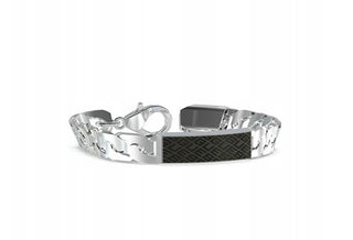 Guess Men's steel Bracciale King's Road JUXB03224JWSTBK - Length: 19 cm