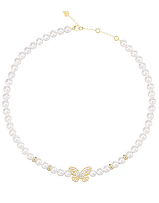 Guess Pearl choker Collana Borboleta JUBN06120JWYGT/U